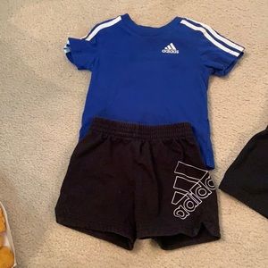 Infant boy summer short sets. Adidas- 9M and Jordan 12M
